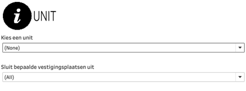 Screenshot hoe unit te kiezen in HOME-pagina.